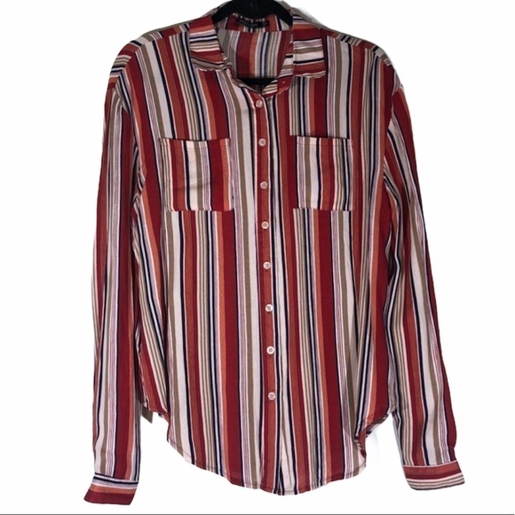 Nasty Gal Down the Line Shirt size 6 - Picture 2 of 3